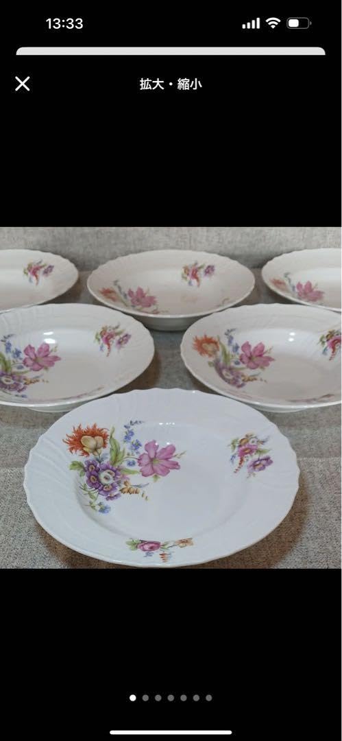 Amazon.co.jp: リチャードジノリ サックスフラワー 皿6枚組 : ホーム